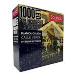 Serie Tipo Racimo LED Blanca Cálida 1000 Luces