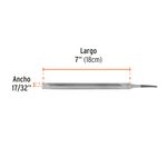 Lima Triangular Fina de 7 Plg para Afilado de Cuchillos y Sierras