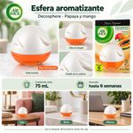 Aromatizante de Ambiente en Esfera Aroma Papaya y Mango 75 mL