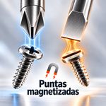 Juego de 5 Desarmadores de Acero Cromo Vanadio con Mango Comfort Grip