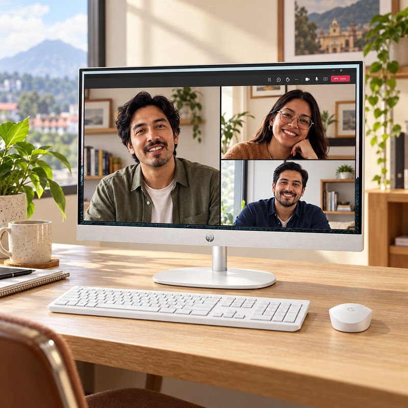 Computadora All in One Touch de 23.8 Plg con AMD Ryzen 5, 8 GB RAM y SSD de 512 GB