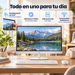 Computadora All in One Touch de 23.8 Plg con AMD Ryzen 5, 8 GB RAM y SSD de 512 GB