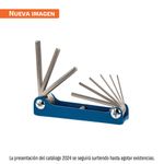 Juego de 9 Llaves Hexagonales Milimétricas Tipo Navaja con Mango Plegable