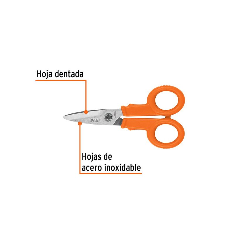 Tijera para Electricista de 5 1/2 Plg de Acero Inoxidable