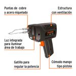 Cautín Eléctrico Tipo Pistola con 2 Temperaturas 140 W