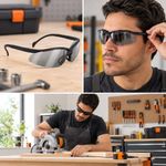 Lentes de Seguridad con Espejo de Plata Ajustables
