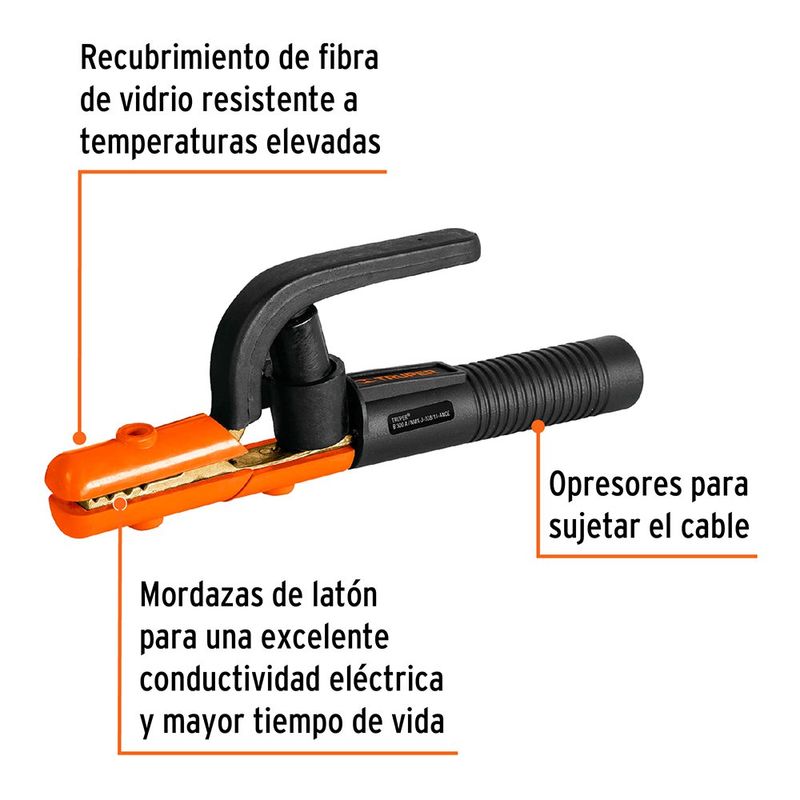 Porta Electrodo de 500 Amp