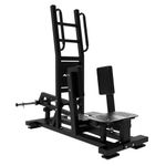 Máquina de Abductor Parado para Glúteos y Cadera con Estructura Reforzada en Gimnasio Negro