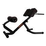 Banca Romana Ergonómica Industrial para Zona Lumbar, Glúteos y Abdomen en Gimnasio Negro