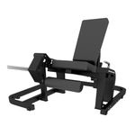 Máquina de Extensión de Cuádriceps con Asiento Ergonómico y Apoyos Ajustables para Gimnasio Negro