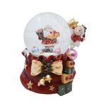 Bola de Agua Navideña con Santa, Bolsa de Regalos y Música de 10 cm