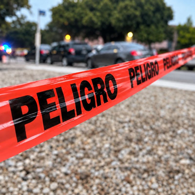 Banda de Peligro Roja de 304.8 Metros