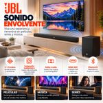 Barra de Sonido Cinema SB550 3.1 Canales de 250 W con Subwoofer Inalámbrico y Cable HDMI ARC Negro