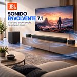 Barra de Sonido Bar 800MK2 7.1 Canales de 780 W con Subwoofer y Bocinas Desmontables Negro