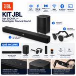 Kit Barra de Sonido Bar 500MK2 750 W con Subwoofer y Gafas con Audio Soundgear Frames Round
