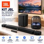 Kit Barra de Sonido Bar 1300XMK2 11.1.4 Canales con Subwoofer y Bocina Bluetooth Aura Studio 4 Negro