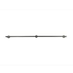 Galería De Metal Sombrío Plateada Extensible De 200 - 360 Cm - Inspire