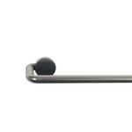 Galería De Metal Sombrío Plateada Extensible De 200 - 360 Cm - Inspire