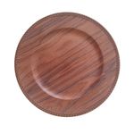 Plato Base Redondo Color Madera