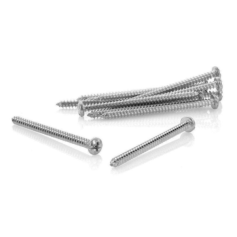 Tornillo Lam C/R Comb 8 X 2 1/2 Bl 12 Unidades - Leon Fasteners