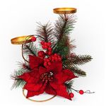 Candelero Con Pascua Roja 30 Cm - Scandi