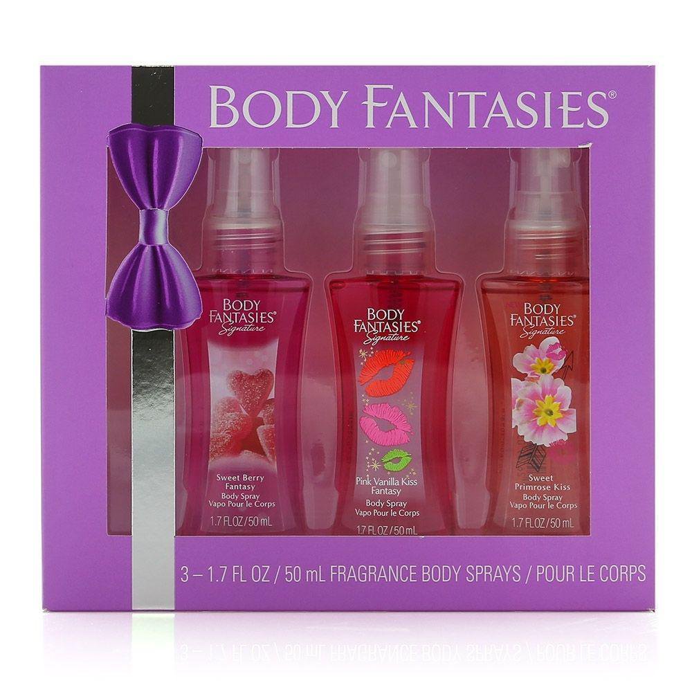 Set 3 Splash Bodyfantasies Morado 50Ml - Body Fantasies - Empresas Cemaco