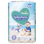 Pañales Desechables Para Agua Splashers Talla S 12 Unidades - Pampers
