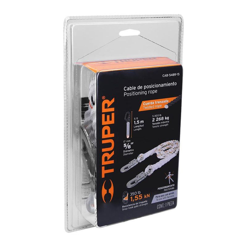 Cable De Protección Con 2 Ganchos 1.5 M