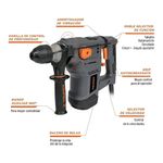 Rotomartillo SDS Plus 5 Joules de 1500 W