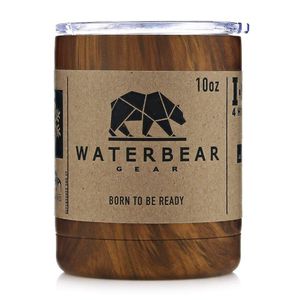 Vaso Térmico Acero Inoxidable Madera 10 Oz