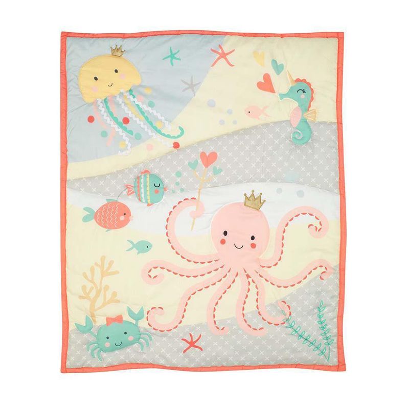 Set De Cuna Neblina De Océano 3 Pzas - Lambs Ivy