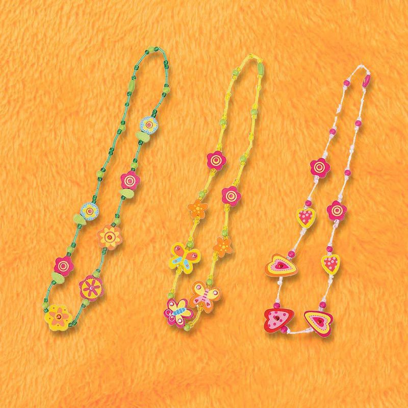 Collar de Madera Infantil Diseños Surtidos