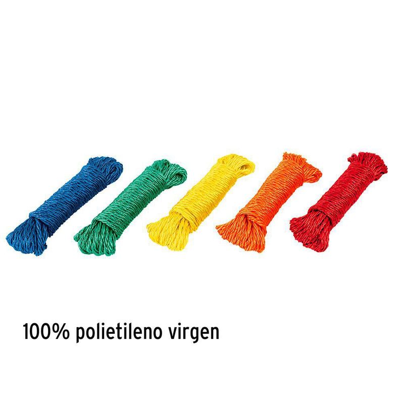 Lazo de Polietileno en Rollo de 10 M Colores Surtidos - Klintek