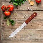 Cuchillo Cebollero Mango De Madera 7 Plg - Pretul