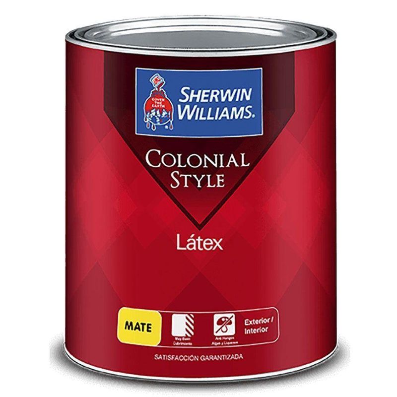 Colonial Extra White Satinado 1/4 Galon - Sherwin Williams