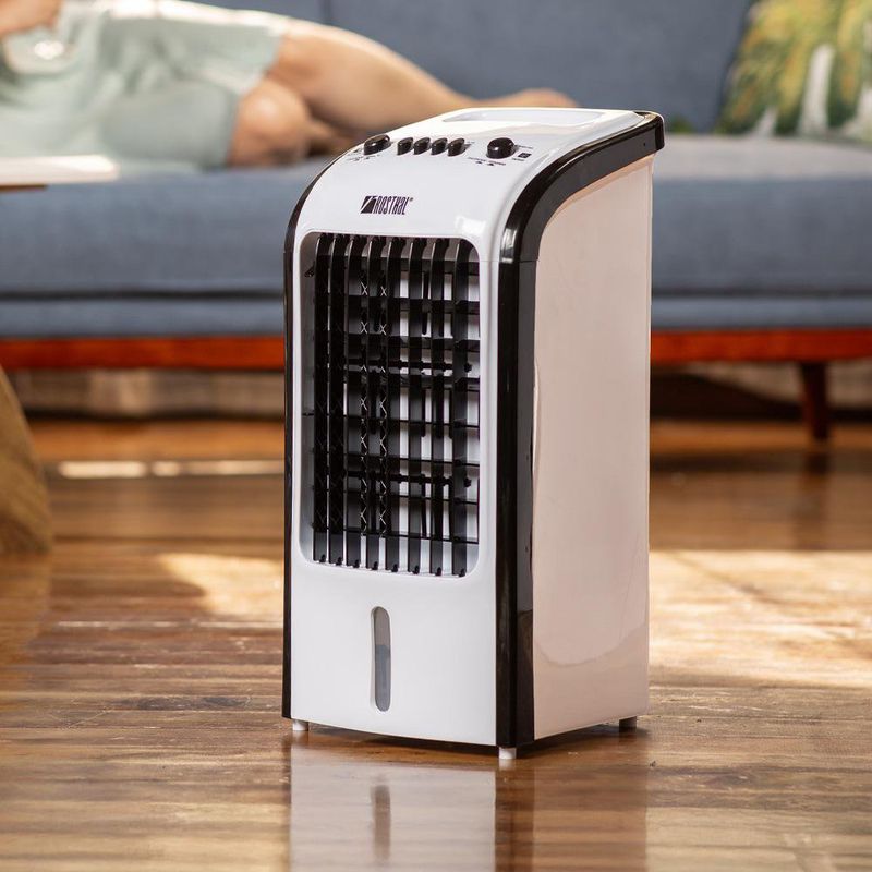 Enfriador de Aire Evaporativo con Depósito de Agua y Ruedas Giratorias de 4 Lts