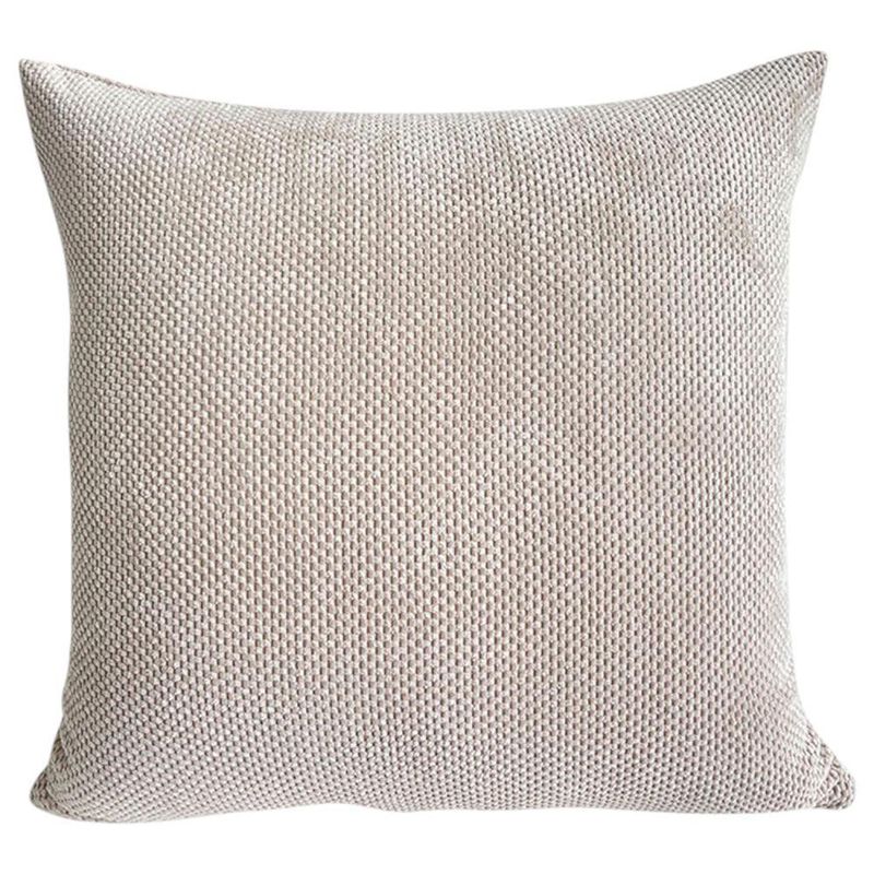 Cojín Relleno Decorativo Texturizado Beige 40 x 40 Cm