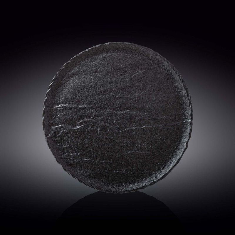 Plato De Porcelana Color Negro Para Cena 11 Plg - Wilmax
