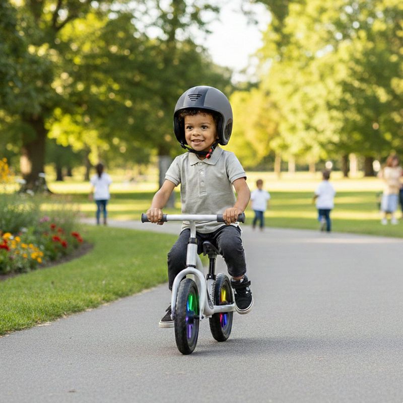 Bicicleta de Balance Chillafish Charlie de 10 Plg Color Plateado