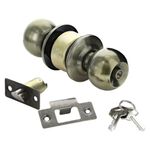 Cerradura Cilindro Esfera Dormitorio Latón Antiguo