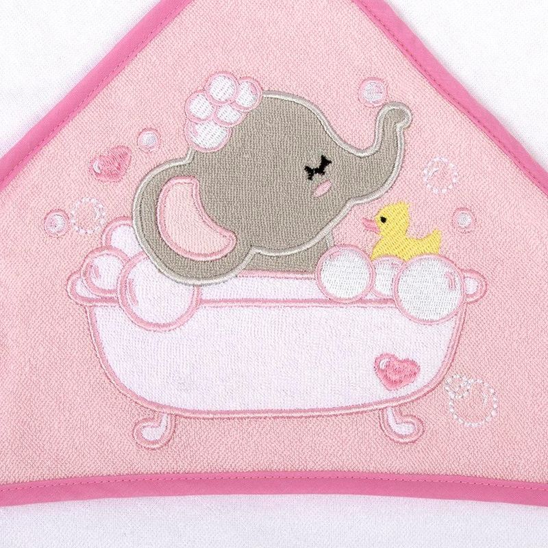 Set De Toalla De Baño Y Paños Diseño Elefante - Baby Essentials