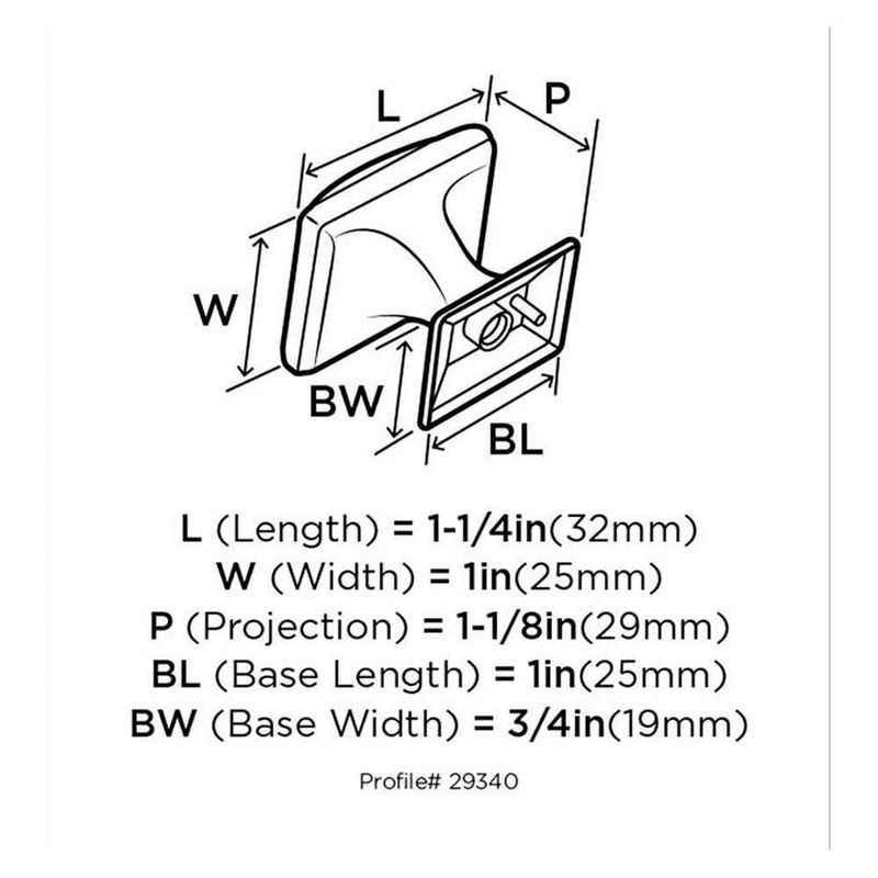 Perilla Amerock Candler 32 Mm Niquel