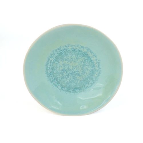 Plato Ensalada Otago Celeste Y Verde 9 Plg - Niu Haus