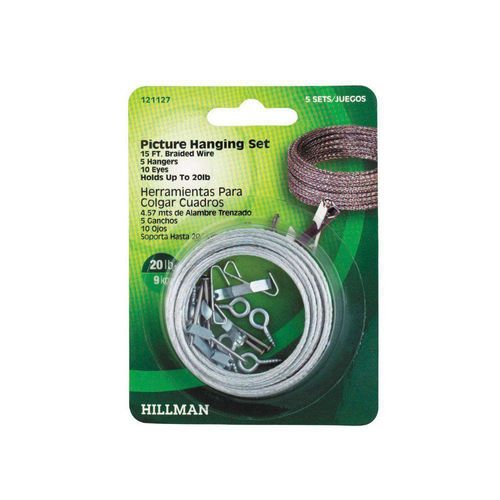 Set de 5 Ganchos para Cuadros Capacidad 20 Libras