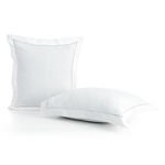 Set De 2 Fundas Blancas Con Borde Gris - Viva