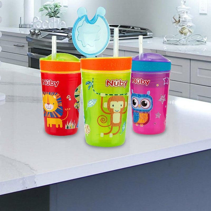 Vaso Entrenador Con Pajilla 9 Oz - Nuby