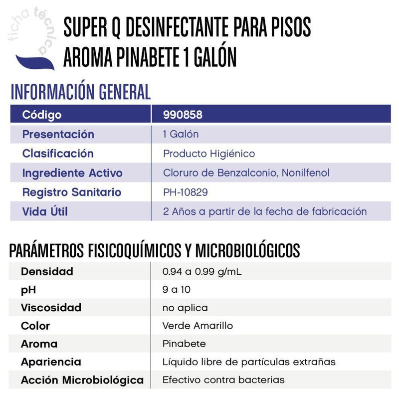 Desinfectante Navideño  Multiusos Pinabete 1 Gal - Super-Q