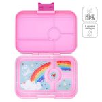 Lonchera Infantil Yumbox con Compartimentos Diseño Arcoíris Color Rosa