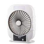 Ventilador Para Escritorio Recargable Blanco Y Negro De 8 Plg - Rosthal