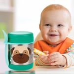 Tarro Aislante Infantil Diseño Perro Pug para Comida